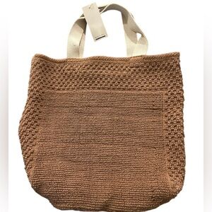 Raj Boho Tote Bag Brown & Cream New With Tags